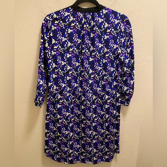 Diane Von Furstenberg Silk Animal Print Multicolor Mini Dress Size 6 - Picture 10 of 12